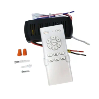 Frequency Conversion Ceiling Fan Remote Control Kit Light High Voltage 6-Speed Remote Receiver Controller
