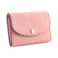 Louis Vuitton M81520 ROSALIE 皮革釦式短夾零錢包(玫瑰粉)