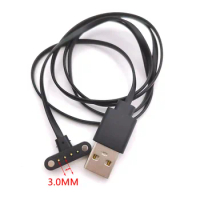 2 Piece 4 Pin Magnetic Charging Cable USB Charge Power Data transfer 3.0mm Space Grid Pogo Pin 4 Pins T Shape DM98 Smart Watch