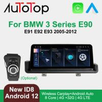 AUTOTOP New ID8 Android 12 Car Autoradio For BMW 3 Series E90 E91 E92 E93 Carplay Car Video Player GPS Navigation Android Auto
