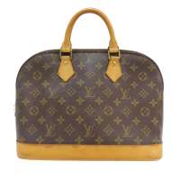 【二手名牌BRAND OFF】LOUIS VUITTON LV 路易威登 棕色 原花 PVC塗層帆布 Alma PM 手提包 M51130