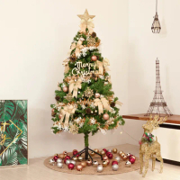 【摩達客】5尺/5呎-150cm豪華型裝飾綠色聖誕樹-全套飾品組不含燈