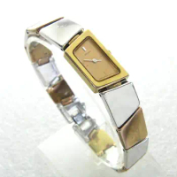 Trapezoidal Golden Fashion Personality Quartz seiko Bracelet Women's Watch