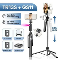 JQVITEK Gimbal Tripod AI Face Tracking Remote Bluetooth 180cm Kamera Pelacak Wajah Pintar Hand Stabi