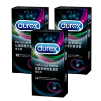 Durex杜蕾斯 雙悅愛潮裝 56mm 螺紋凸點持久型 保險套 12入裝 *3