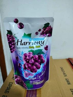 harmony sabun mandi cair pouch 400 ml grape