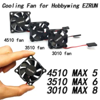 YSIDO 4510 3510 3010 Upgrade Motor ESC Cooling Fan for 1/8 1/10 RC Car Hobbywing EZRUN MAX5 MAX6 MAX8 ESC