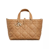 Christian Dior Medium D Toujours Bag Macrocannage Calfskin Light Gold