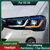 Car Headlight For BMW X3 X4 F25 F26 2011-2018 Upgrade to FULL LED Tail Light Head Lamp DRL Head Lamp Front light Assembly