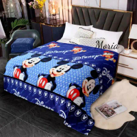 Selimut Bulu Halus Karakter Tebal Motif Mickey Minnie Mouse Ukuran Anak Dewasa Terlaris Termurah Ber