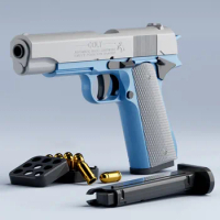 Gravity 3D Printed M1911 Model Straight Jump Toy Gun Non-Firing Cub Radish Toy Knife Kids Stress Relief Toy Christmas Gifts 1PC