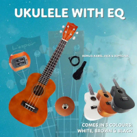 UKULELE ELEKTRIK EQ CONCERTO 23 INCH EQUALIZER L'ESPOIR UK-23EQ - HOPE ONE