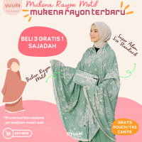 Mukena Rayon Motif Terbaru 2023 - VIRAL BELI 3 GRATIS 1 SAJADAH - Mukenah Premium Adem Halus Lembut 