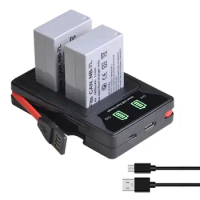 NB-7L NB 7L NB7L Battery+New LED USB Dual Charger for Canon PowerShot G10 G11 G12 SX30IS Cameras