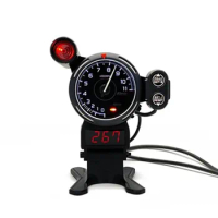 Car Defi RPM Tachometer refitted Univeral pointer 12V Meter with Alarm Gear Shift Light Defi Special Simulation Racing Game Gau
