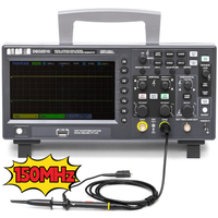 150MHz ออสซิลโลสโคปดิจิตอลสองช่องสัญญาณพร้อมอัตราการสุ่มตัวอย่าง 1GSa/s ความลึกของหน่วยความจำ 8M เคร