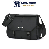 MENSPE กระเป๋าผู้ชาย กระเป๋าสะพายแฟชั่น Mens Waterproof Messenger Bag Travel Bag Business Bag Phone 