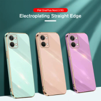 Phone Case For OnePlus Nord 3 5G Electroplating Straight Edge Soft Case Phone Protective Case For OnePlus Nord 3 5G Nord3 3Nord