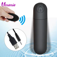 Powerful Mini Bullet Vibrator USB Vibrator Wireless Remote Control Clitoris Vagina Stimulator Vibrators for Woman