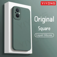 For Reno8 Lite Case YIYONG Original Soft Liquid Silicone Cover For OPPO Reno 8 7 Pro 7Z Reno7Z Reno7 Lite Shockproof Phone Cases