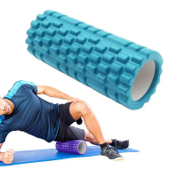 Roller Foam Yoga Massage Hollow Column EVA - Blue