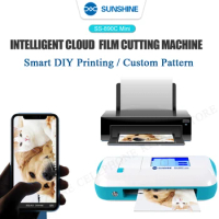 SUNSHINE SS-890C Mini intelligent cloud film cutting machine for front rear films under 11 inches for Iphone 11 11Pro 12Pro max