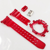 Red GWF-D1000 Watchband and Bezel with Buckle Watch Strap and Cover With Tools