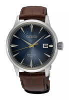 Seiko Seiko Presage ‘Midnight Blue Moon’ Cocktail Time Deep Blue Dial Leather Band Automatic Watch SRPK15J1
