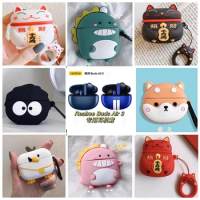 Silicone Protective Cover 3D Cartoon Headset Case For realme buds air 3 Wireless Bluetooth Earphone Soft shell Protective Cover