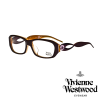 【Vivienne Westwood】摩登線條造型款光學鏡框(棕/紫 VW210_04)