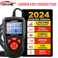 LAUNCH X431 CR3008 PLUS Full OBD2 Diagnostic Tools Car OBDII Automotive Scanner Check Engine Battery Free Update pk CR3001 KW850