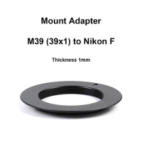 M39-Nikon For M39 (39x1) lens - Nikon F Mount Adapter Ring M39-F M39-Nik M39-AI for Nikon D6 D750 D800 D850 D7100 etc.