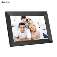 Andoer 10.1" Smart WiFi Photo Frame Digital Picture Frame IPS Touch-screen 1280*800 Photo 1080P Video 16GB Storage APP Control