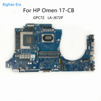 For HP Omen 17-CB 17-cb1055ng Laptop Motherboard GPC72 LA-J672P With Intel CoRe i7-10750H CPU RTX2060 6GB Video Card M01208-601