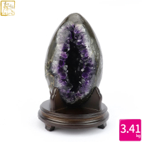 【吉祥水晶】烏拉圭紫水晶恐龍蛋 3.41kg(聚財聚福氣)