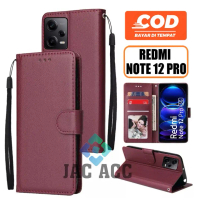 DOMPET HP PREMIUM UNTUK XIAOMI REDMI NOTE 12 PRO NEW LEATHER FLIP CASE PREMIUM UNTUK XIAOMI REDMI NO