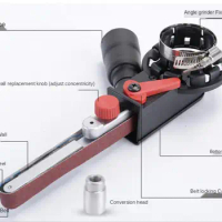 Angle grinder abrasive belt machine mini abrasive belt head grinder polishing machine wire drawing machine