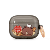 【Garmma】LINE FRIENDS-AirPods Pro/ Pro2 無線耳機保護套-麵包熊大｜台灣直送