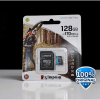 Kingston MicroSD Card Canvas Go Plus C10 V30 UHS-I U3 A2 170MB/s 128GB - SDCG3