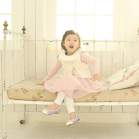 【韓國 Mini Dressing】嬰幼兒/小童內搭褲襪_白色(MDT002)