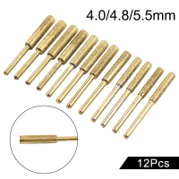 12-piece diamond saw chain, high hardness, plated with file and grinding buffer.