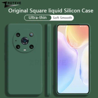 Magic4 Pro Case Zroteve Square Liquid Silicone Soft Cover For Huawei Honor Magic 4 5 Pro 4Pro Magic5 Lite Shockproof Phone Cases