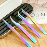 Eyelash tweezers,lash extension tools,Smooth and comfortable to the touch Precision tweezers,Stainless steel tweezers