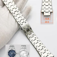Precision Steel Watch Chain for MAURICE LACROIX AIKON Watch Strap AI6008 AI6007 AI6038 AI6058 Watch Accessories Watchband