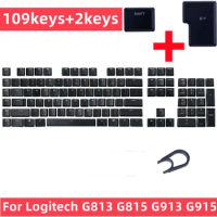 Replacement Tactile Switch 109pcs keycaps US layout for Logitech G913 G915 G813 G815 Mechanical Gaming Keyboard