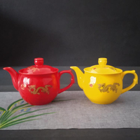 茶壺 家用陶瓷功夫茶具 單個大容量茶壺 (300nl / 500ml) 泡茶器 帶過濾網大號泡茶壺 單壺
