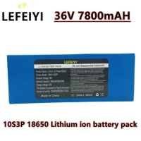36V 7.8Ah 10S3P 18650 Lithium Battery Pack 600Watt 20A BMS
