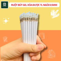 Combo 10 Ruột Bút Gel Xóa Được Ngòi Bút 0.5mm Dùng Thay Thế Bút Gel Viết Êm Đều Mực Màu Xanh Tím DOD