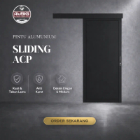 Pintu Sliding Single Frame 5 CM ACP  (Free Packing Kayu)