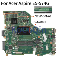 For Acer Aspire E5-574 E5-574G I5-6200U Laptop Motherboard DA0ZRWMB6G0 N15V-GM-A1 DDR3 Notebook Mainboard